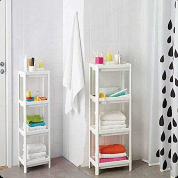 4-Tier Rectangular Storage Rack – Multi-Purpose Organizer Shelf for Home & Kitchen - Image 1
